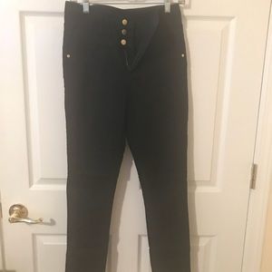 Black high waisted skinny jeans
